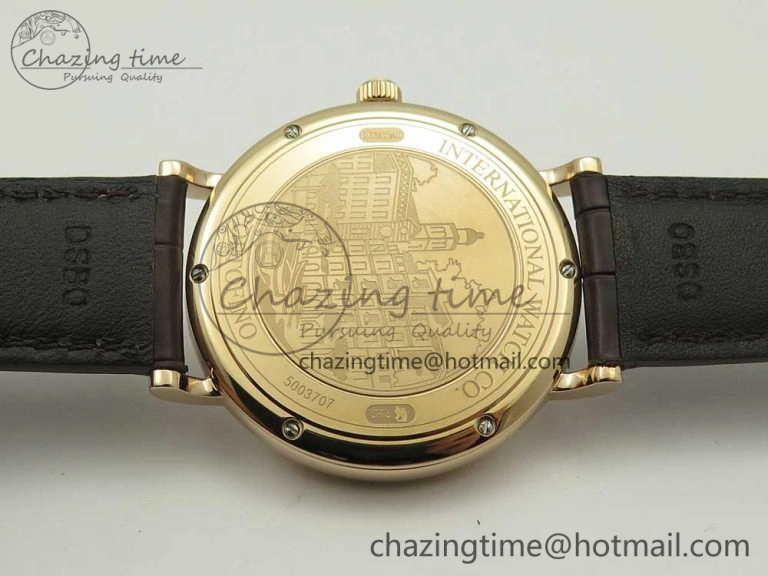 Portofino Automatic RG FKF 1:1 Best Edition White Dial on Brown Leather Strap A Attractive 7140