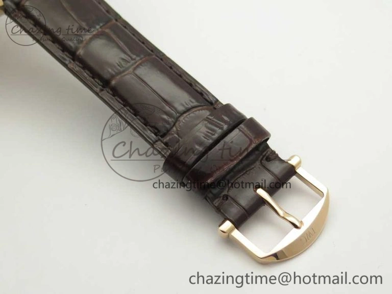 Portofino Automatic RG FKF 1:1 Best Edition White Dial on Brown Leather Strap A Attractive 7140