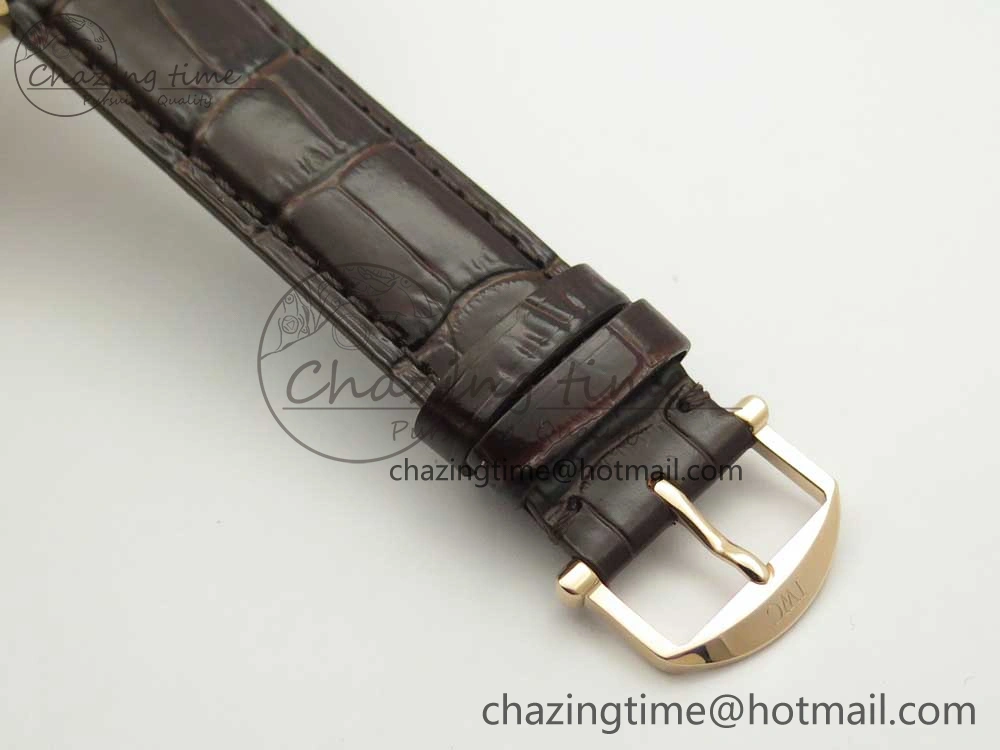 Portofino Automatic RG FKF 1:1 Best Edition White Dial on Brown Leather Strap A Attractive 7140