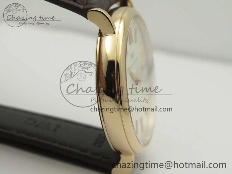Portofino Automatic RG FKF 1:1 Best Edition White Dial on Brown Leather Strap A Attractive 7140