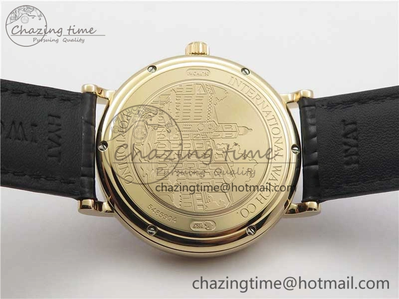 Functional Portofino Automatic RG IW356522 FKF 1:1 Best Edition Blue Dial on Black Croco Strap A 7109