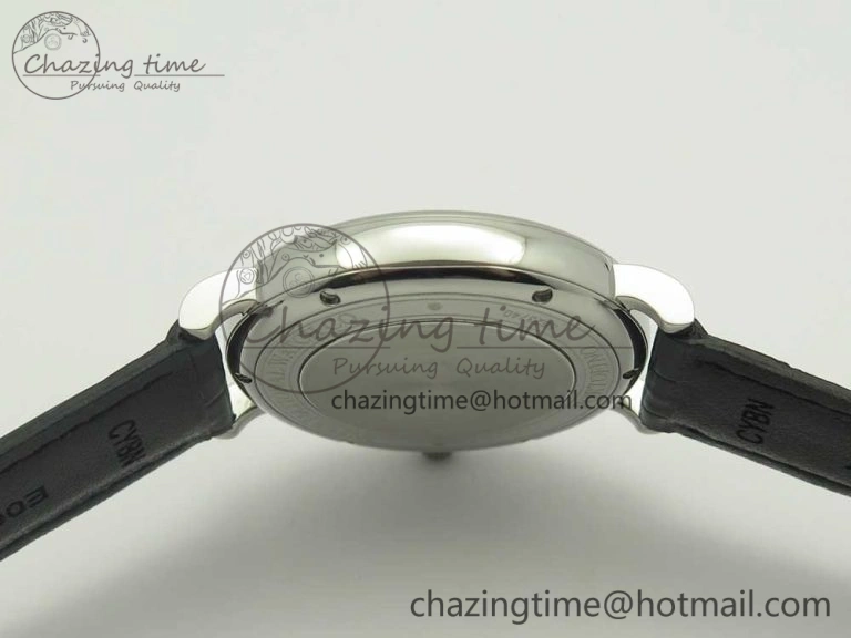 Portofino Automatic SS AF 1:1 Best Edition Black Dial on Black Croco Leather Strap A WeatherProof 7179
