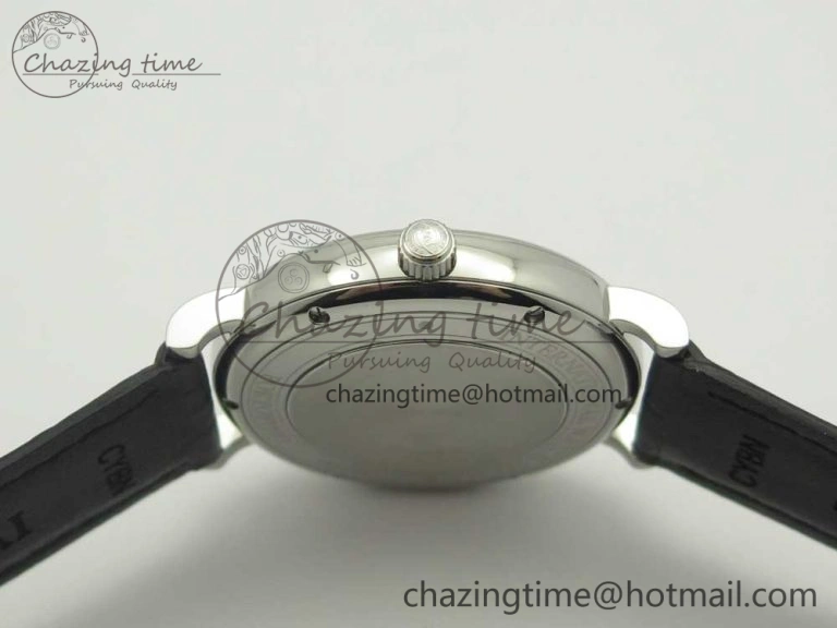 Portofino Automatic SS AF 1:1 Best Edition Black Dial on Black Croco Leather Strap A WeatherProof 7179