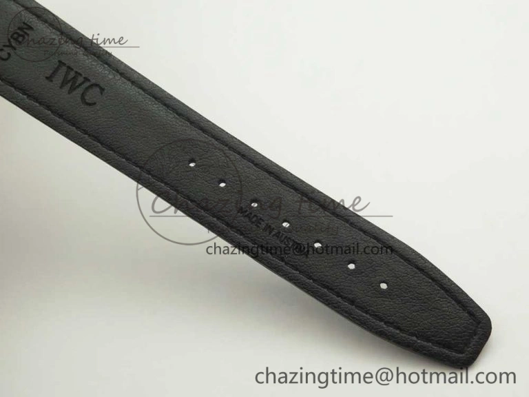 Portofino Automatic SS AF 1:1 Best Edition Black Dial on Black Croco Leather Strap A WeatherProof 7179
