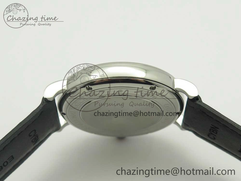 ZeroBulk Portofino Automatic SS AF 1:1 Best Edition White Dial on Black Croco Leather Strap A 7184