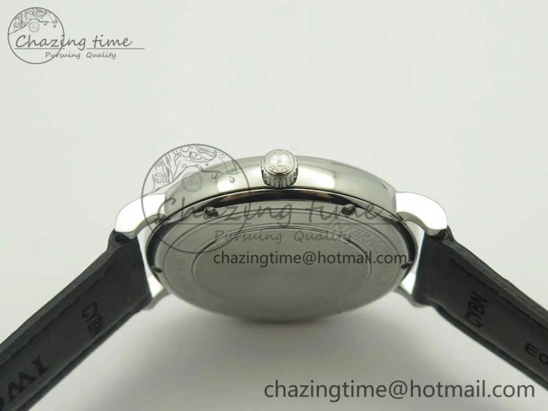 ZeroBulk Portofino Automatic SS AF 1:1 Best Edition White Dial on Black Croco Leather Strap A 7184