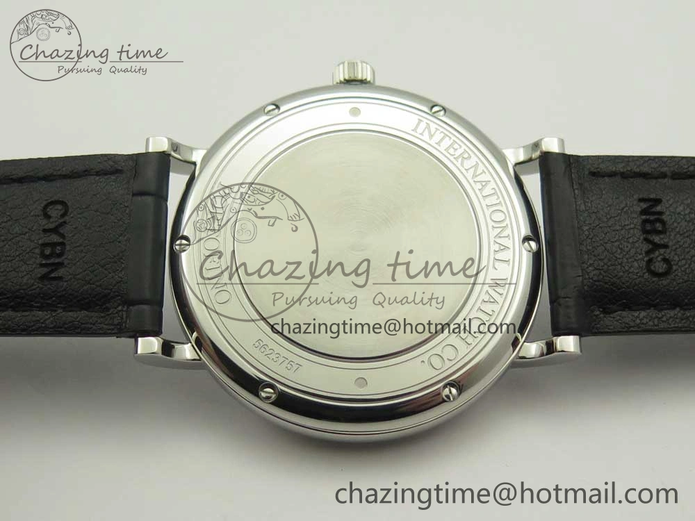ZeroBulk Portofino Automatic SS AF 1:1 Best Edition White Dial on Black Croco Leather Strap A 7184