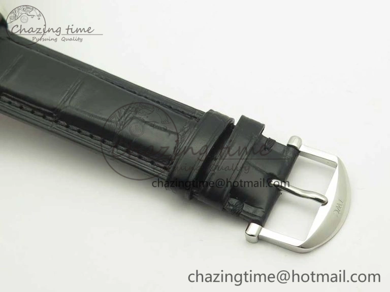 ZeroBulk Portofino Automatic SS AF 1:1 Best Edition White Dial on Black Croco Leather Strap A 7184