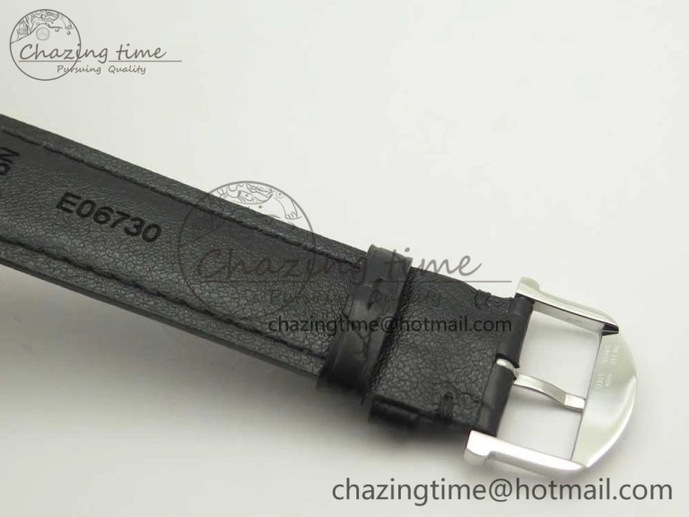 ZeroBulk Portofino Automatic SS AF 1:1 Best Edition White Dial on Black Croco Leather Strap A 7184