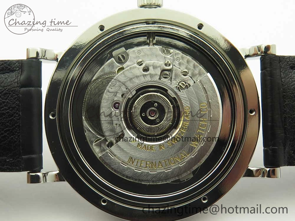 ZeroBulk Portofino Automatic SS AF 1:1 Best Edition White Dial on Black Croco Leather Strap A 7184
