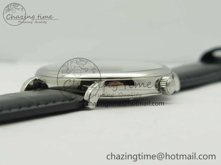 Lightweight Portofino Automatic SS FKF 1:1 Best Edition Black Dial on Black Leather Strap A 7136