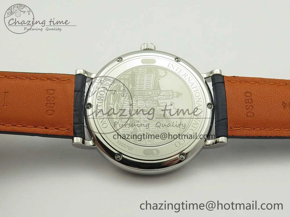 Portofino Automatic SS FKF 1:1 Best Edition Blue Dial on Blue Leather Strap A Resilient 7133
