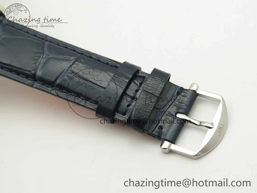 Portofino Automatic SS FKF 1:1 Best Edition Blue Dial on Blue Leather Strap A Resilient 7133