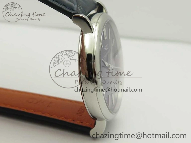 Portofino Automatic SS FKF 1:1 Best Edition Blue Dial on Blue Leather Strap A Resilient 7133
