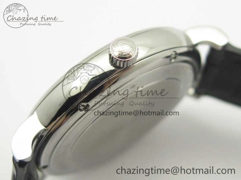 Portofino Automatic SS MKF 1:1 Best Edition Black Dial On Black Leather Strap MIYOTA 9015 V Contemporary 7202