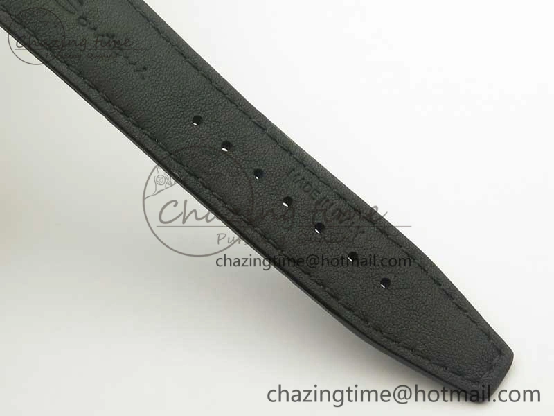 Portofino Automatic SS MKF 1:1 Best Edition Black Dial On Black Leather Strap MIYOTA 9015 V Contemporary 7202