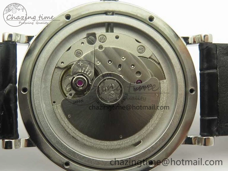 Portofino Automatic SS MKF 1:1 Best Edition Black Dial On Black Leather Strap MIYOTA 9015 V Contemporary 7202
