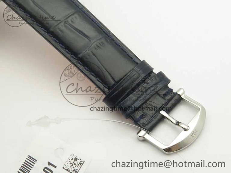 SportInspired Portofino Automatic SS MKF 1:1 Best Edition Blue Dial On Blue Leather Strap MIYOTA 9015 V 7201