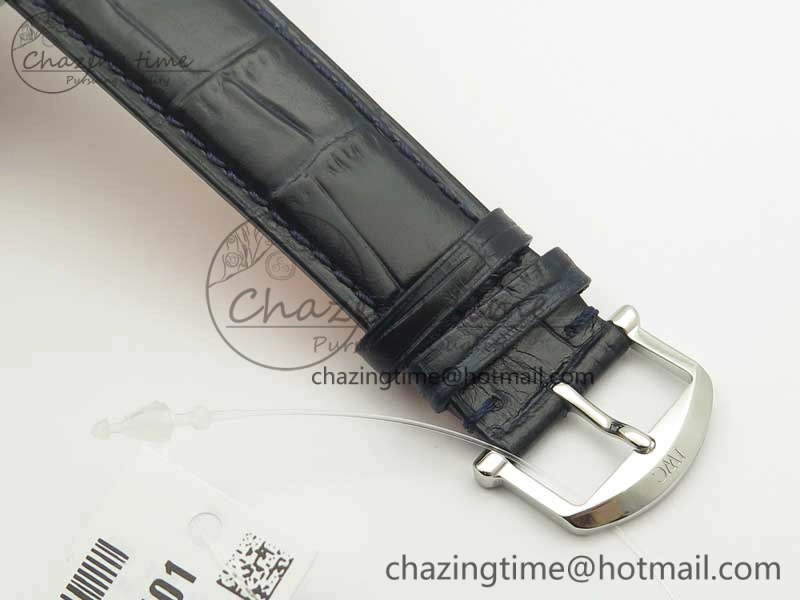 SportInspired Portofino Automatic SS MKF 1:1 Best Edition Blue Dial On Blue Leather Strap MIYOTA 9015 V 7201