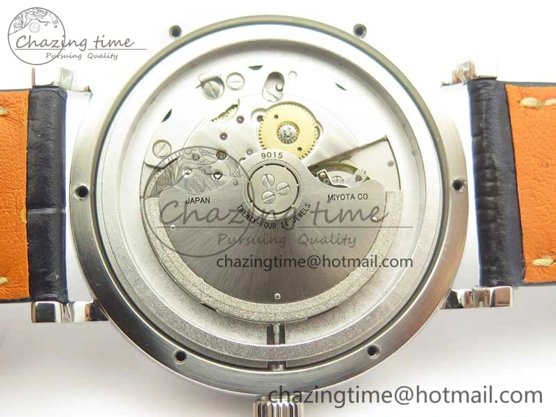 SportInspired Portofino Automatic SS MKF 1:1 Best Edition Blue Dial On Blue Leather Strap MIYOTA 9015 V 7201