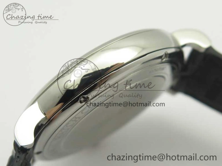 Portofino Automatic SS MKF 1:1 Best Edition White Dial On Black Leather Strap MIYOTA 9015 V BestValue 7204