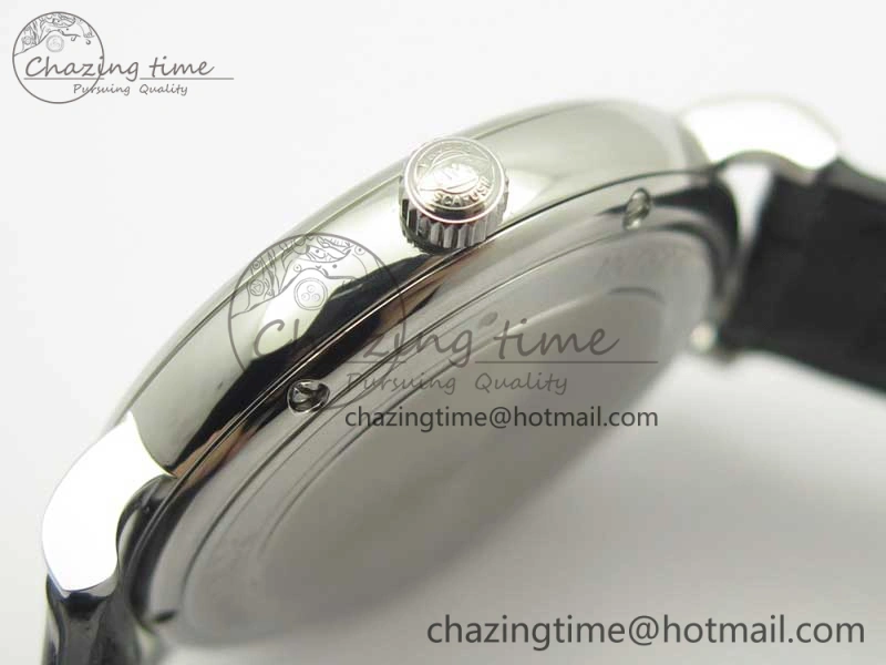 Portofino Automatic SS MKF 1:1 Best Edition White Dial On Black Leather Strap MIYOTA 9015 V BestValue 7204