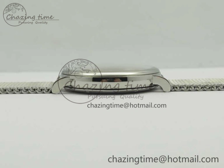 EasyCare Portofino Automatic SS MKF 1:1 Best Edition White Dial On SS Mesh Bracelet A2892 V 7205