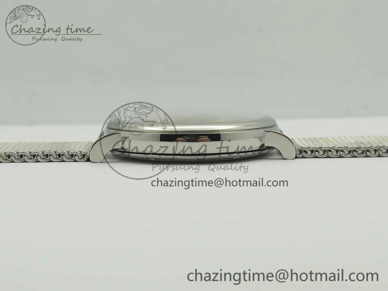 EasyCare Portofino Automatic SS MKF 1:1 Best Edition White Dial On SS Mesh Bracelet A2892 V 7205