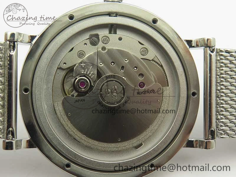 EasyCare Portofino Automatic SS MKF 1:1 Best Edition White Dial On SS Mesh Bracelet A2892 V 7205