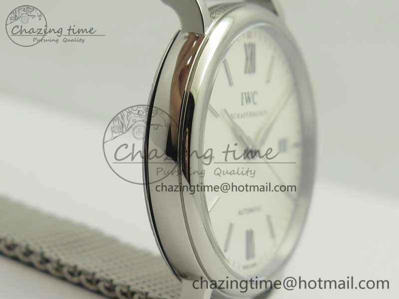 EasyCare Portofino Automatic SS MKF 1:1 Best Edition White Dial On SS Mesh Bracelet A2892 V 7205