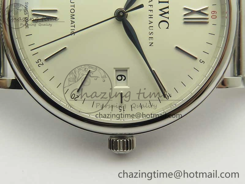EasyCare Portofino Automatic SS MKF 1:1 Best Edition White Dial On SS Mesh Bracelet A2892 V 7205