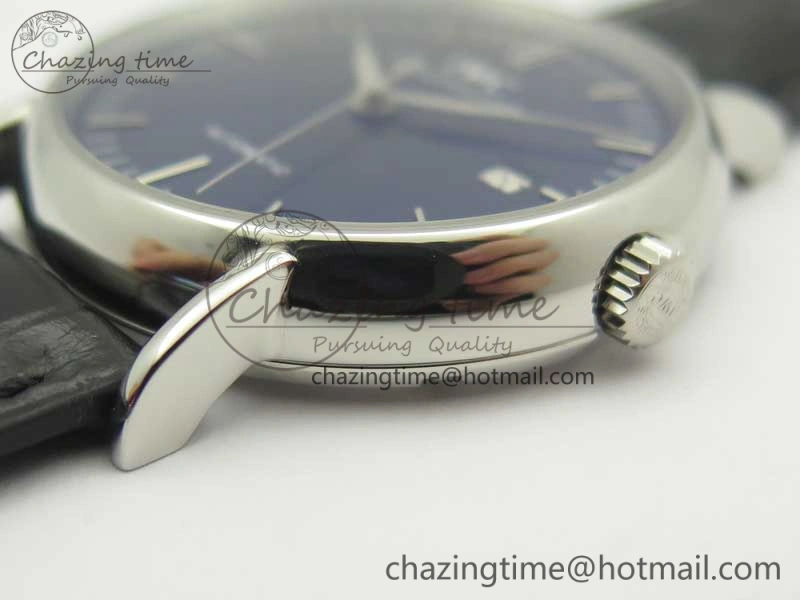 Portofino Automatic SS TWF 1:1 Best Edition Blue Dial on Black Leather Strap A Popular 7198