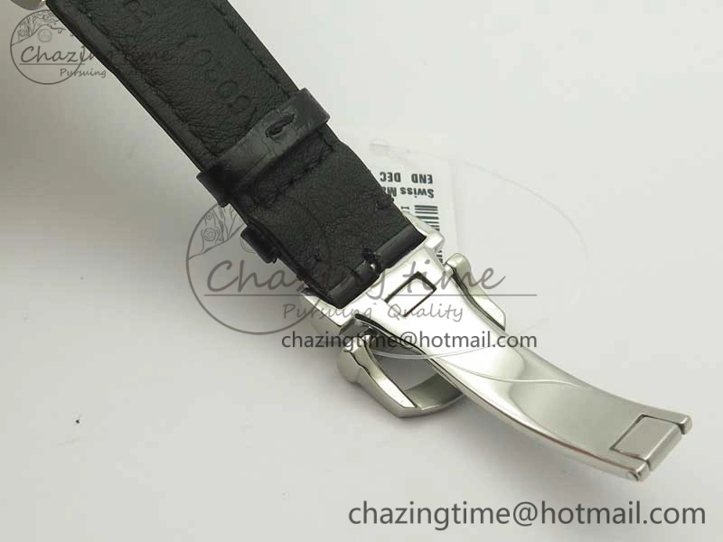 Portofino Automatic SS TWF 1:1 Best Edition Blue Dial on Black Leather Strap A Popular 7198
