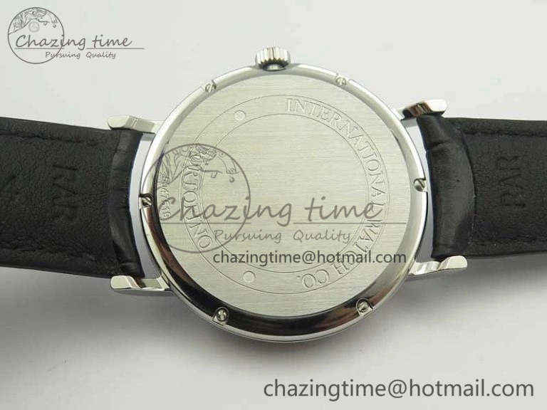 Portofino Automatic SS TWF 1:1 Best Edition Blue Dial on Black Leather Strap A Popular 7198
