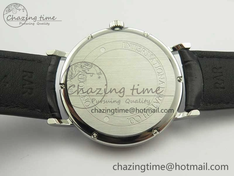 Portofino Automatic SS TWF 1:1 Best Edition Blue Dial on Black Leather Strap A Popular 7198