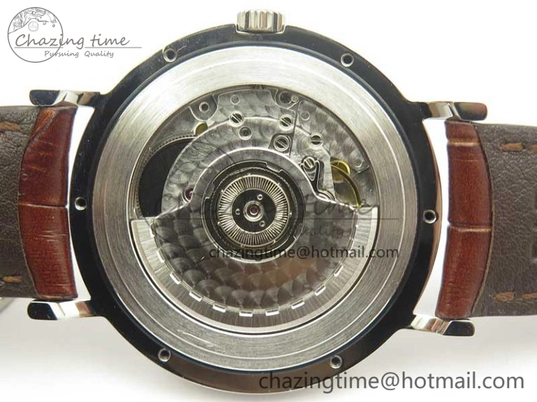 Portofino Automatic SS TWF 1:1 Best Edition Silver Dial Gold Markers on Brown Leather Strap A SunProtective 7203