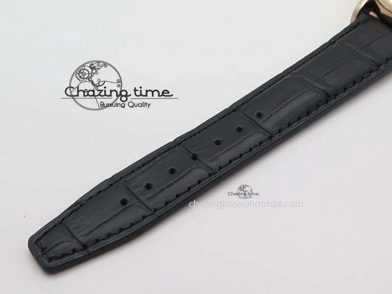 Portofino Chrono RG Black Dial on Black Leather Strap A SportInspired 7389