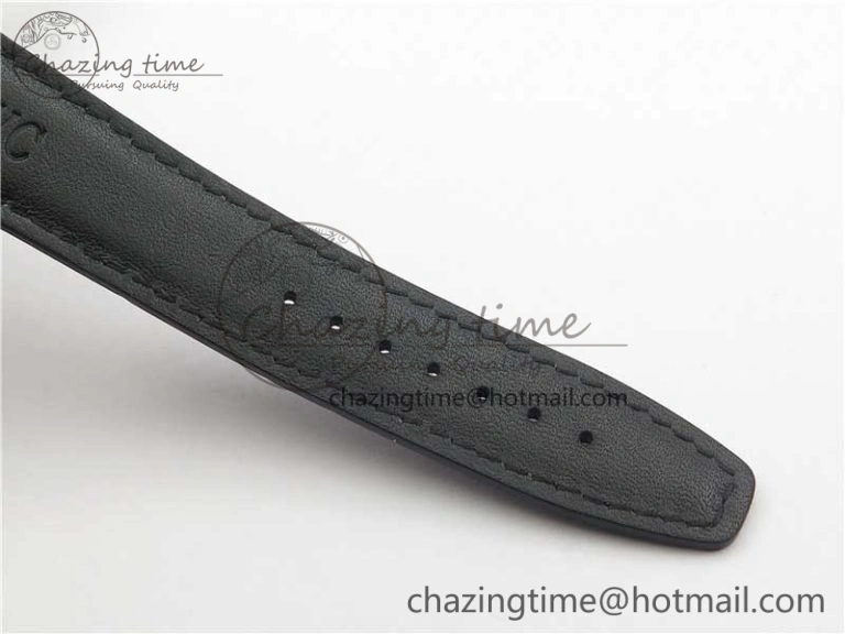 Effortless Portofino Chrono RG ZF 1:1 Best Edition Blue Dial Gold Markers on Black Leather Strap A 7112