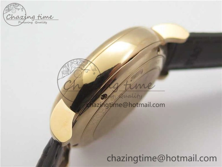 NewStyle Portofino Chrono RG ZF 1:1 Best Edition White Dial on Brown Leather Strap A 7151