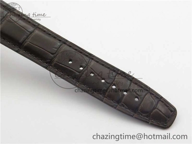 NewStyle Portofino Chrono RG ZF 1:1 Best Edition White Dial on Brown Leather Strap A 7151