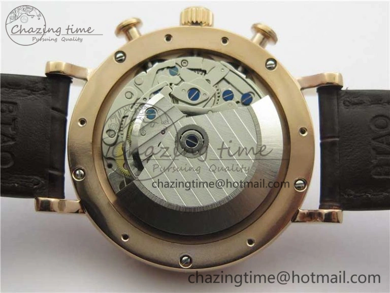 NewStyle Portofino Chrono RG ZF 1:1 Best Edition White Dial on Brown Leather Strap A 7151