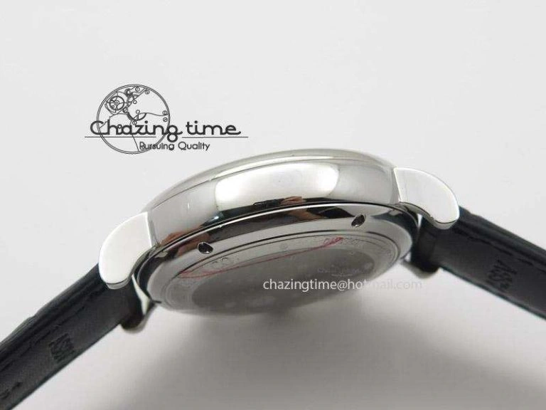 Snug Portofino Chrono SS Black Dial on Black Leather Strap A 7390