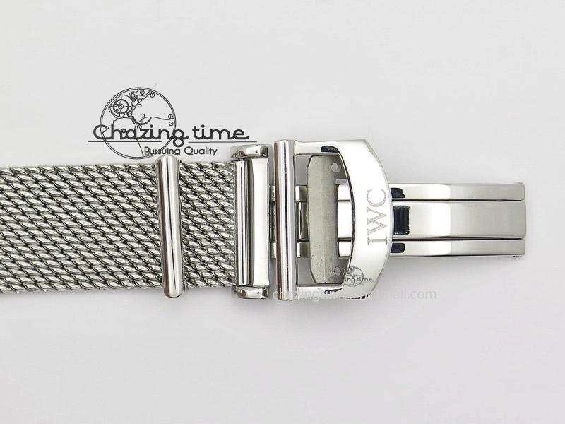 Trendy Portofino Chrono SS Black Dial on SS Mesh Bracelet A 7399