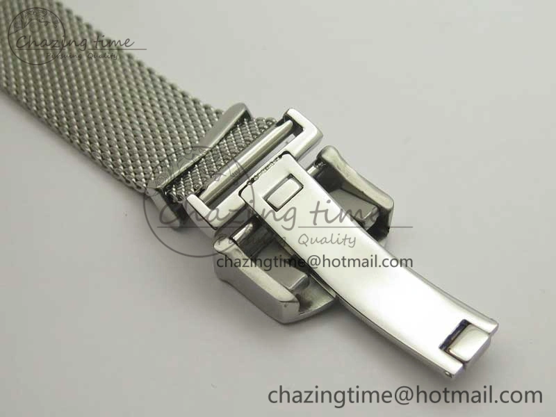 Efficient Portofino IW356501 SS V3 MK 1:1 Best Edition Black Dial On SS Mesh Bracelet MIYOTA 7195