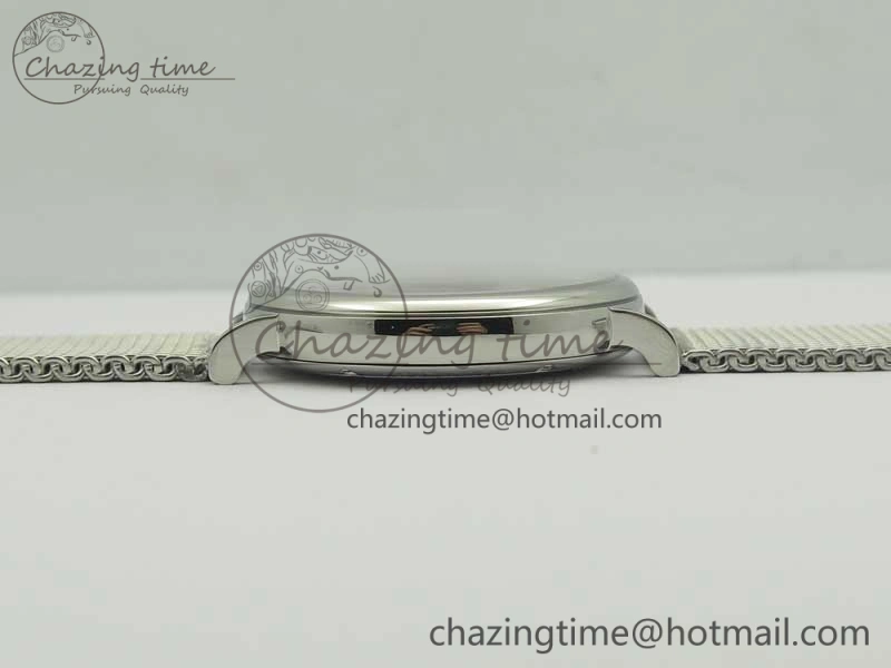GoAnywhere Portofino IW356501 SS V3 MK 1:1 Best Edition Blue Dial On SS Mesh Bracelet MIYOTA 7194