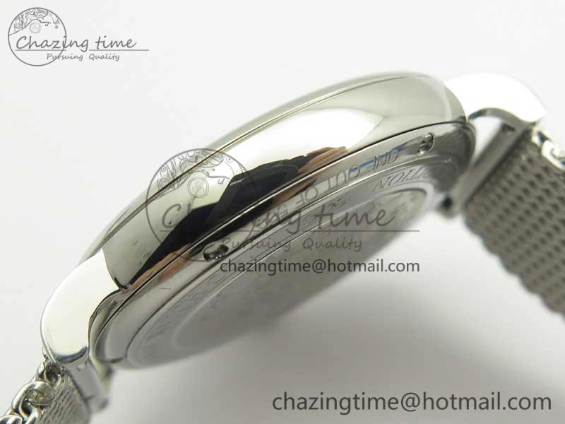 GoAnywhere Portofino IW356501 SS V3 MK 1:1 Best Edition Blue Dial On SS Mesh Bracelet MIYOTA 7194