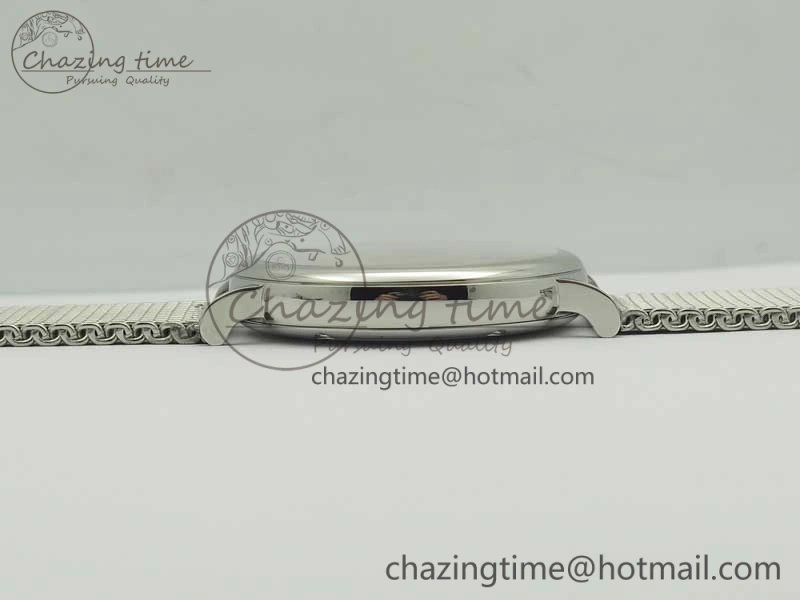 Fashionable Portofino IW356501 SS V3 MK 1:1 Best Edition White Dial Gold Markers On SS Mesh Bracelet MIYOTA 7197