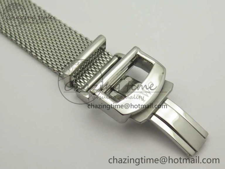 Fashionable Portofino IW356501 SS V3 MK 1:1 Best Edition White Dial Gold Markers On SS Mesh Bracelet MIYOTA 7197