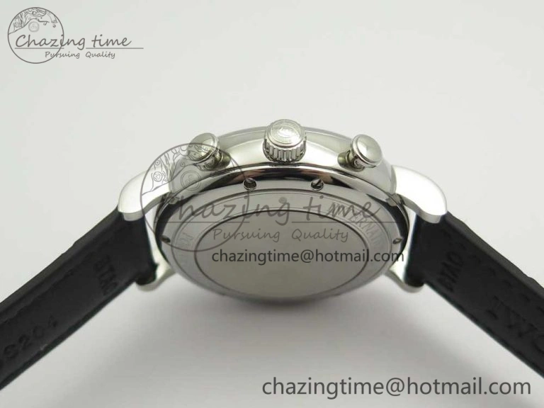 UrbanStyle Portofino IW391001 SS ZK 1:1 Best Edition White Dial Silver Markers on Black Leather Strap A 7139