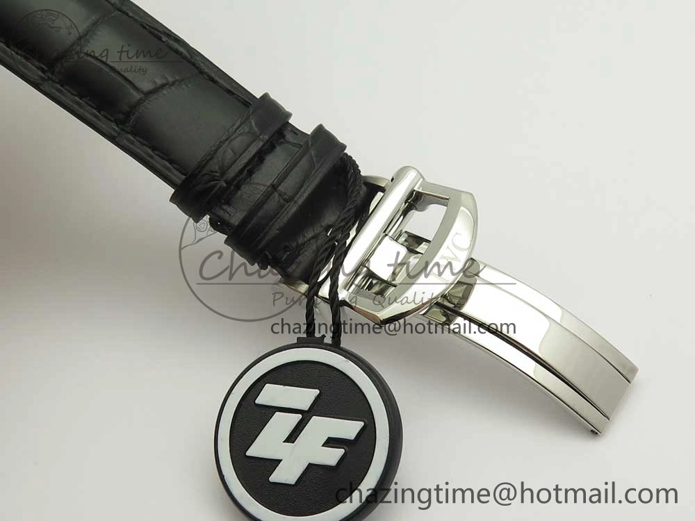 UrbanStyle Portofino IW391001 SS ZK 1:1 Best Edition White Dial Silver Markers on Black Leather Strap A 7139